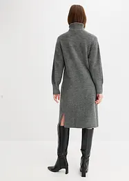 Abito in maglia con spacco, bonprix
