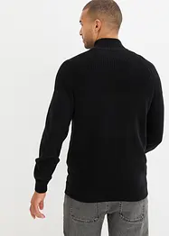 Maglione con collo con zip e taglio comfort, bonprix