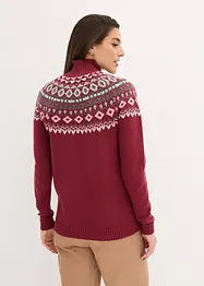 Maglione norvegese a collo alto, bonprix