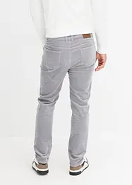 Pantaloni in velluto elasticizzato dal taglio comfort, slim fit, bonprix