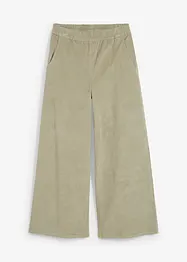 Pantaloni in velluto a coste con cinta comoda, vita alta, bonprix