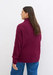 Maglione con scollo a V e spacchi ai lati, bonprix