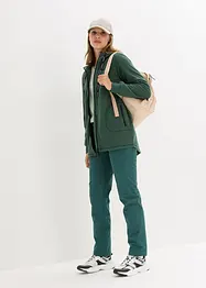 Giacca in pile con tasche zippate, bonprix
