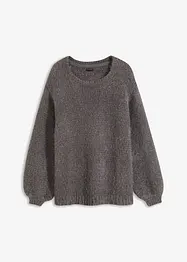 Maglione oversize in filato piumato, bonprix