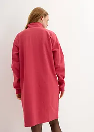 Abito oversize con collo e zip, bonprix