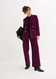 Blazer doppiopetto in velluto a coste con cotone biologico, bonprix