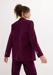 Blazer doppiopetto in velluto a coste con cotone biologico, bonprix