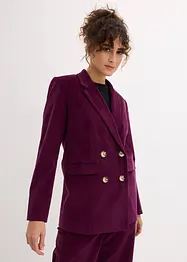 Blazer doppiopetto in velluto a coste con cotone biologico, bonprix
