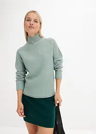 Maglione con collo dritto, bonprix
