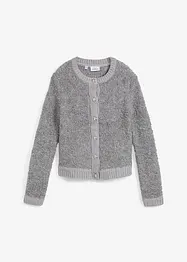 Cardigan corto in bouclé di misto lana, bonprix