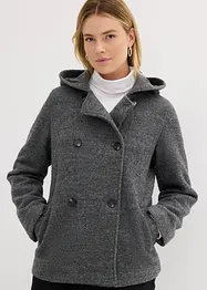 Caban in bouclé morbido, bonprix