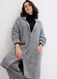 Cardigan in bouclé di misto lana, bonprix