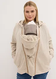 Giacca in pile prémaman 2 in 1 con inserto babywearing, bonprix