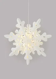 Decorazione da appendere LED fiocco di neve in carta, bonprix