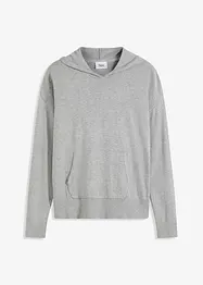 Maglione con cappuccio e tasca a marsupio, bonprix