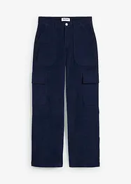 Pantaloni cargo di velluto a coste elasticizzato, bonprix