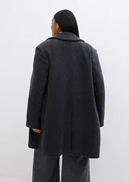 Cappotto corto doppiopetto in simil lana, bonprix