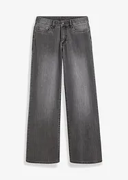 Jeans wide leg elasticizzati, vita media, bonprix
