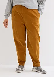 Pantaloni cropped di velluto a coste in cotone biologico con cinta comoda, bonprix