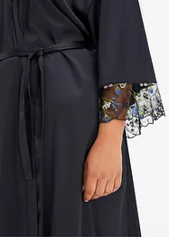 Kimono in satin con ricami, bonprix