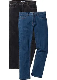 Jeans elasticizzati straight, regular fit (pacco da 2), bonprix