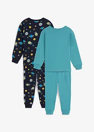Pigiama in puro cotone biologico (set 4 pezzi), bonprix