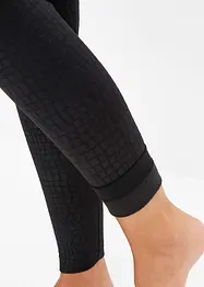 Leggings termici in pile con motivo lucido, bonprix