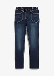 Jeans straight elasticizzati, vita alta, bonprix