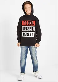 Jeans felpati regular fit, straight, bonprix