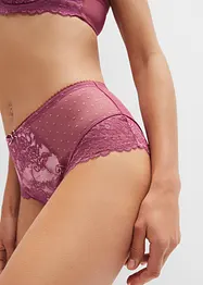 Culotte a vita alta con pizzo delicato, bonprix