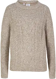Maglione a trecce oversize, bonprix