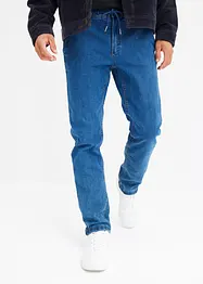 Jeans termici con elastico in vita regular fit, straight, bonprix