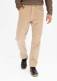 Pantaloni termici in velluto a coste con fodera in flanella relaxed fit, straight, bonprix