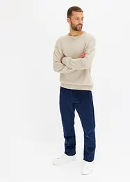 Pantaloni termici in velluto a coste con fodera in flanella relaxed fit, straight, bonprix