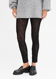 Leggings con motivo vellutato, bonprix