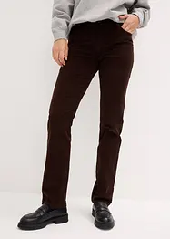 Pantaloni di velluto a coste elasticizzati, straight, bonprix