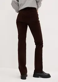 Pantaloni di velluto a coste elasticizzati, straight, bonprix