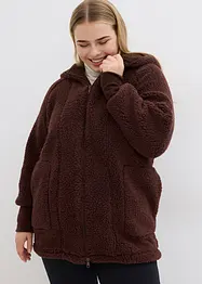 Giacca in pile effetto peluche, oversize, bonprix