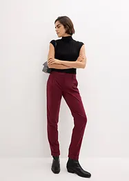 Pantaloni a sigaretta con risvolto, bonprix