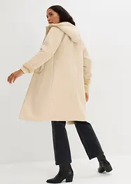 Cappotto corto in similpelle con fodera effetto peluche, bonprix