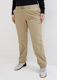 Pantaloni funzionali impermeabili con fodera in pile e tasche, bonprix