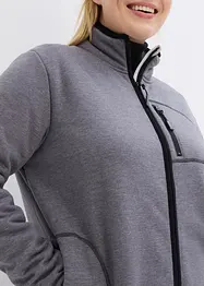 Giacca in pile lavorato a maglia con fodera in pile teddy, bonprix