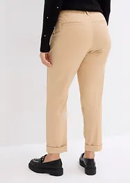 Pantaloni a sigaretta con risvolto, bonprix