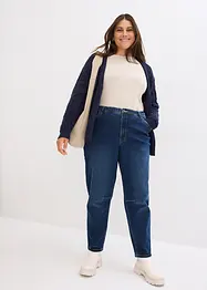 Jeans cropped a palloncino, a vita alta, bonprix