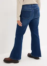 Jeans flared con cinta comoda, a vita alta, bonprix