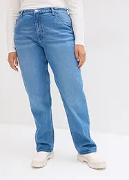 Jeans straight, a vita alta, bonprix