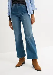 Jeans termici straight, a vita alta, bonprix