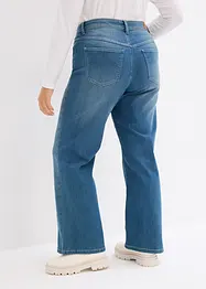 Jeans termici straight, a vita alta, bonprix