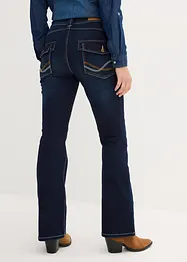 Jeans termici bootcut a vita media, bonprix