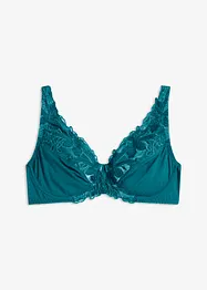 Reggiseno con ferretto e ricami in velluto, bonprix